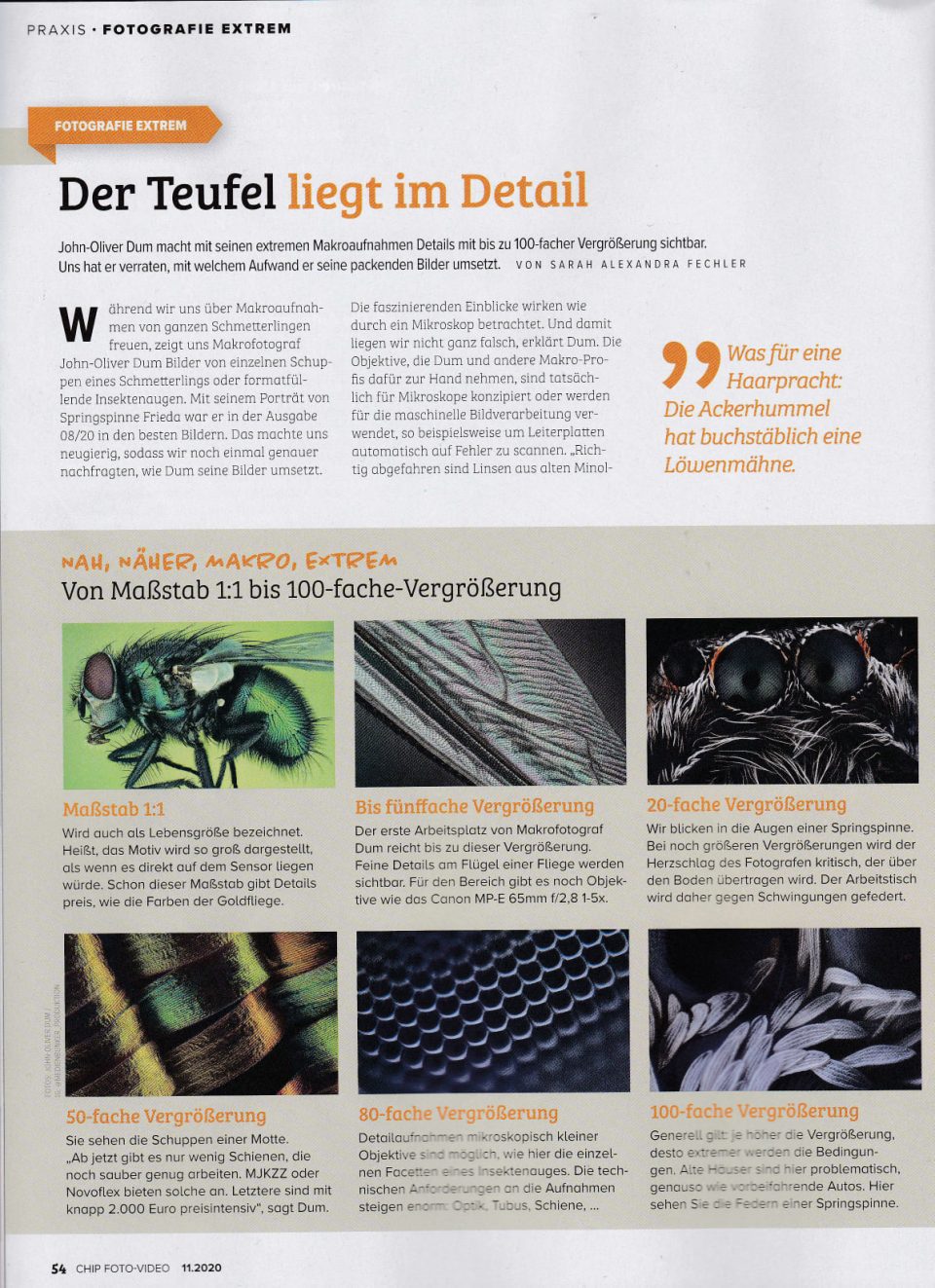 Der Medienbunker Aktuell in der Novemberausgabe Chip Foto-Video